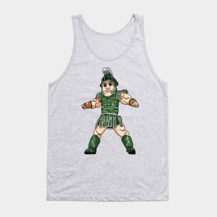 Spartans Michigan State University Sparty Mascot - Collage sports - Drawing style Tank Top